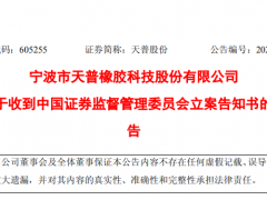 子女不愿接班，“卖壳”后股价失控：天普股份遭证监会立案调查